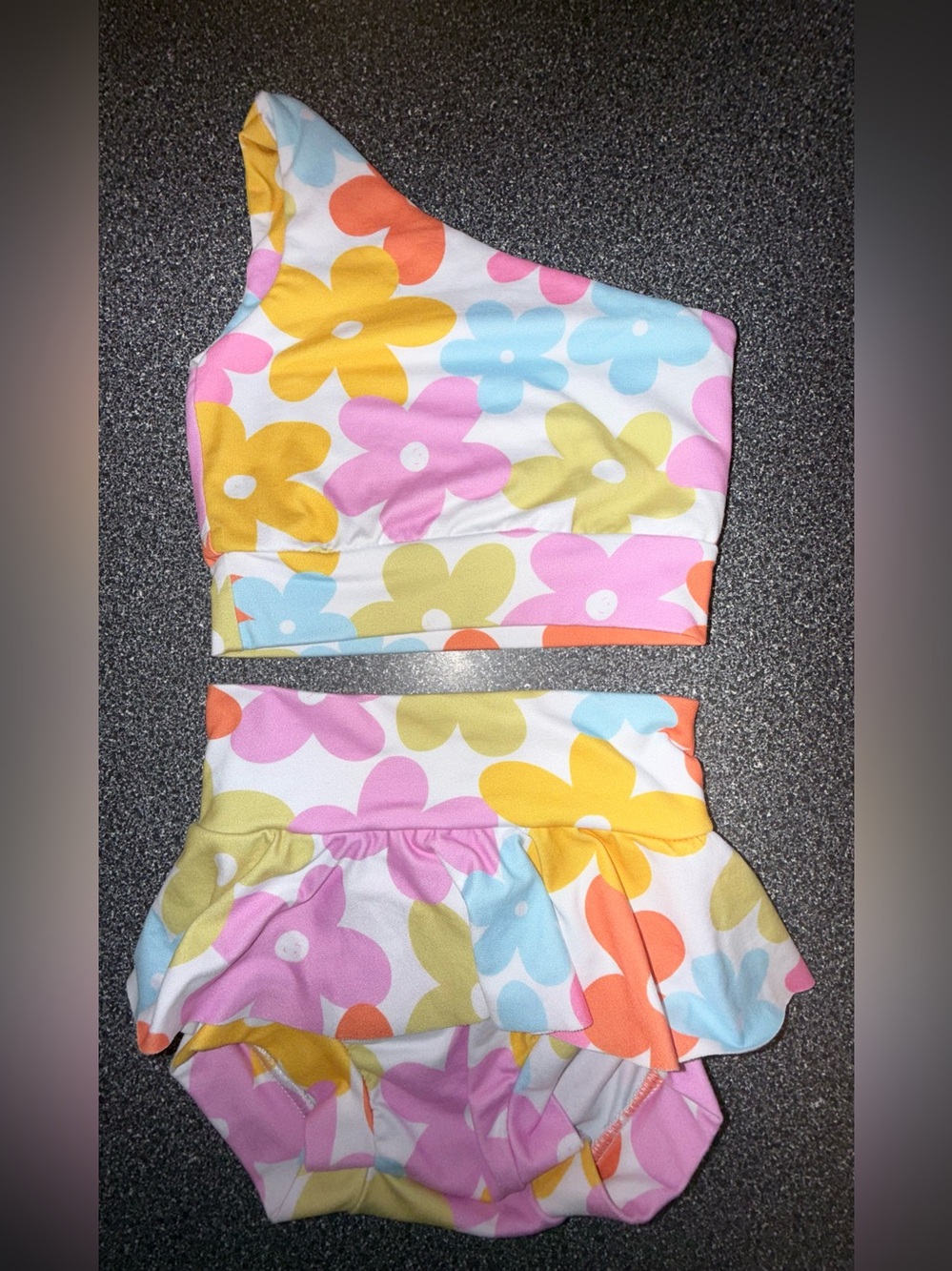 Willa B Dancewear Flower 2 Piece Dance Set White Size 3T